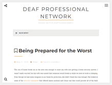 Tablet Screenshot of deafprofessionalnetwork.com